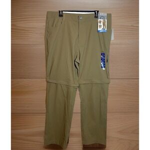 NWT Free Country Men's Nylon Stretch Convertible Pants Shorts Zip Hiking 40x30